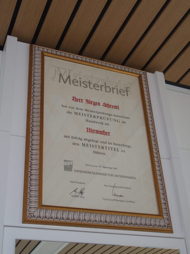 Bild vom Meisterbrief